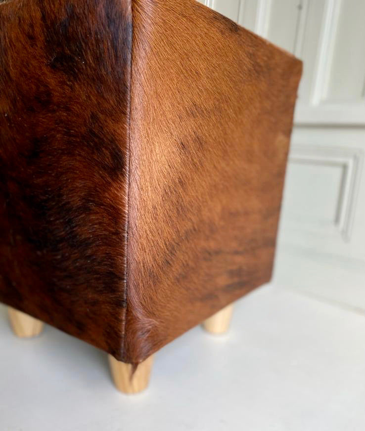 ‘Boffin’ Cowhide Footstool in a few different colours