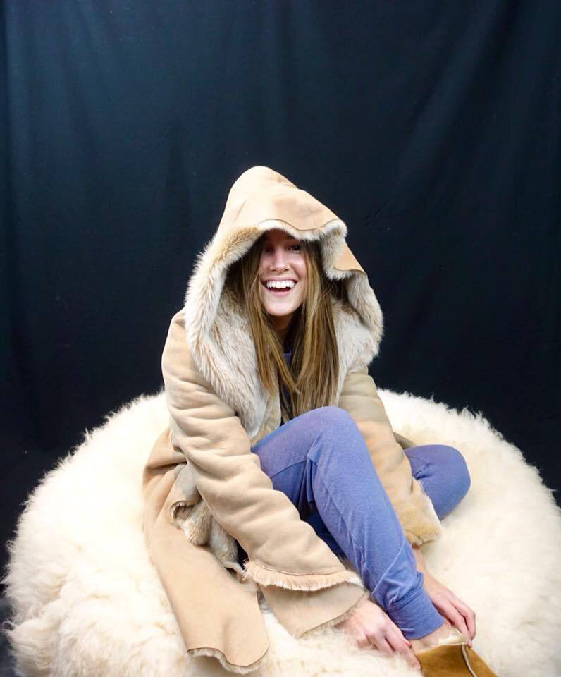 ‘Aillwee’ Fluffy Sheepskin Bean Bag