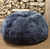 grey sheepskin beanbag