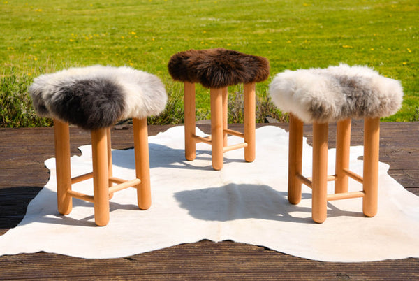 sheepskin stool