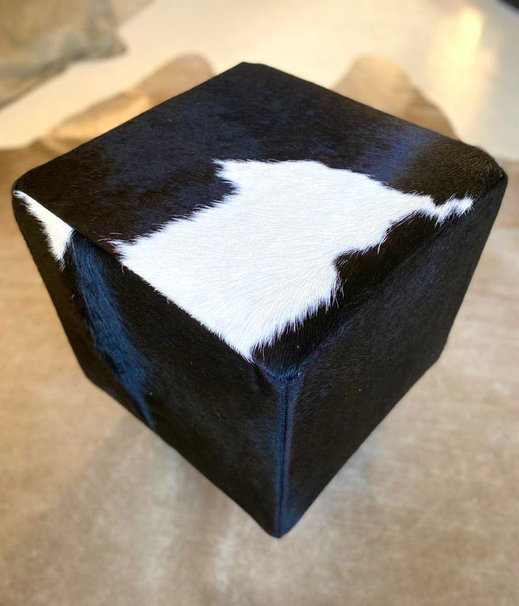 ‘Boffin’ Cowhide Footstool in a few different colours