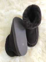 cosy brown sheespkin slippers