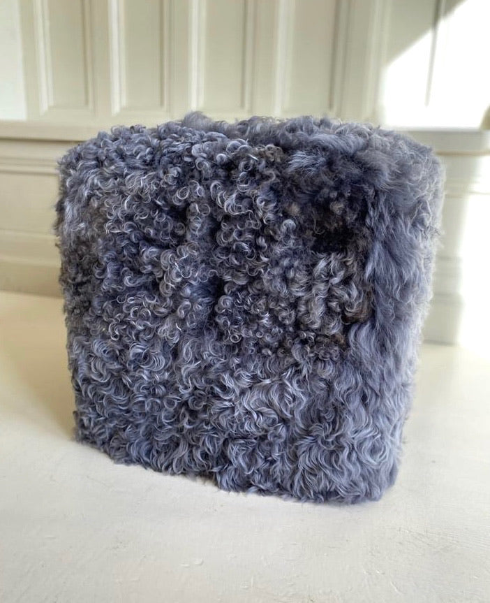 ‘Keem Bay’ Lambskin Cube Pouffe