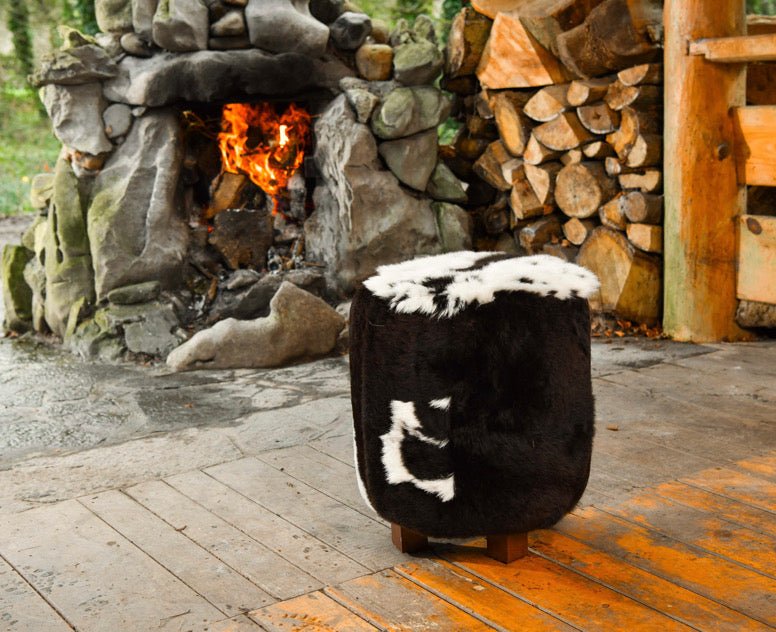 ‘Oscar’ Sheepskin Footstool