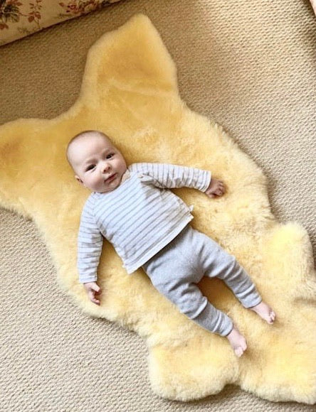 vegetable tanned sheepskin for baby