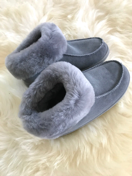 fluffy sheepskin slippers