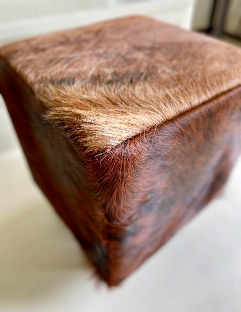 ‘Boffin’ Cowhide Footstool in a few different colours