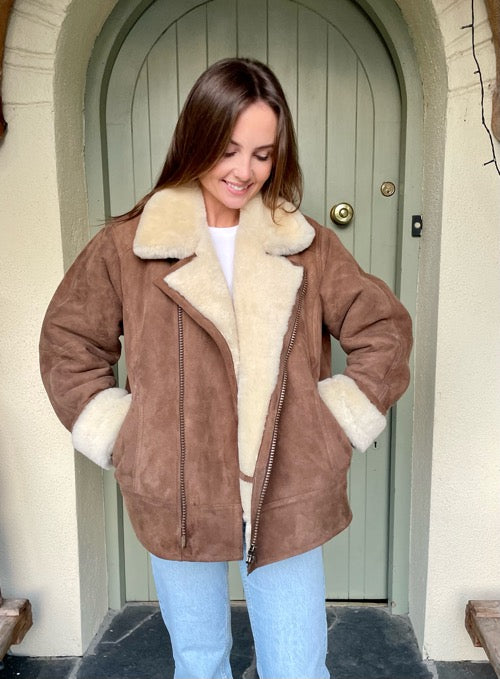 medium sheepskin jacket