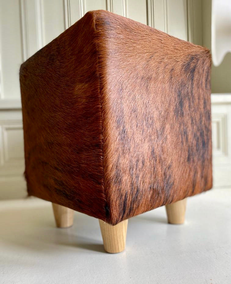 ‘Boffin’ Cowhide Footstool in a few different colours