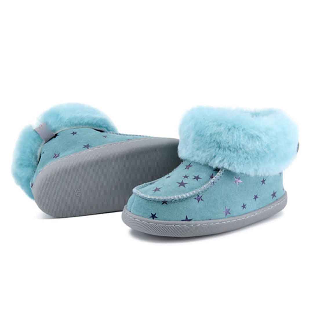 Kids Cosy Sheepskin Slippers