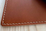 brown leather mouse mat