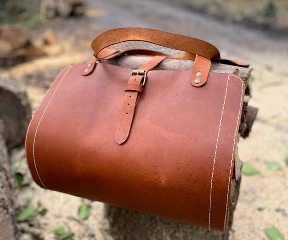 Leather Wood Carrier