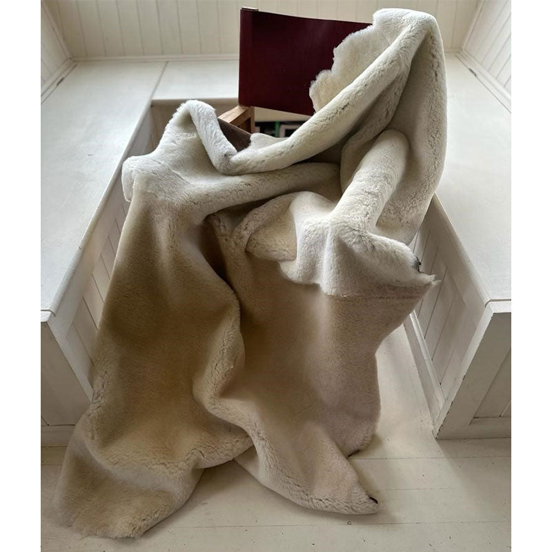 soft sheepskin throw