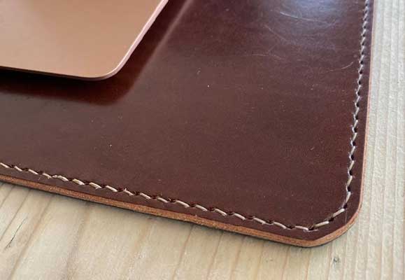 Irish leather desk mat