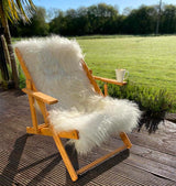 sheepskin deck chair