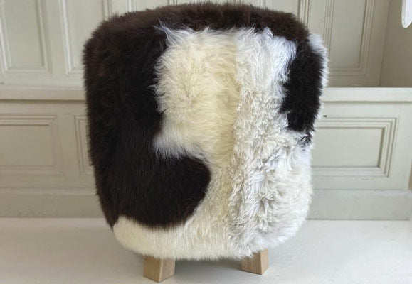 sheepskin stool