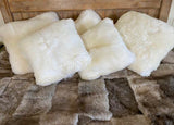 Sheepskin Cushion- Large White