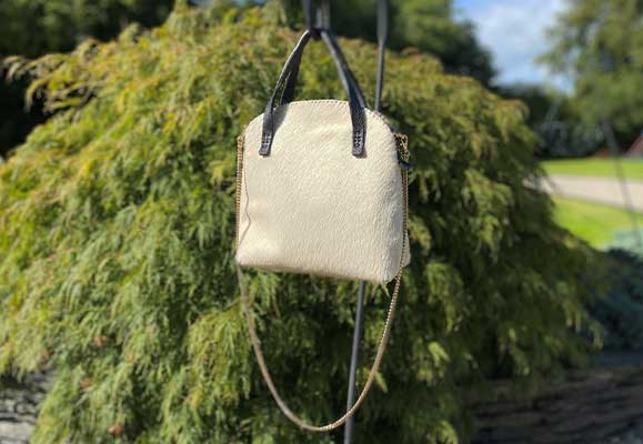 natural white crossbody bag