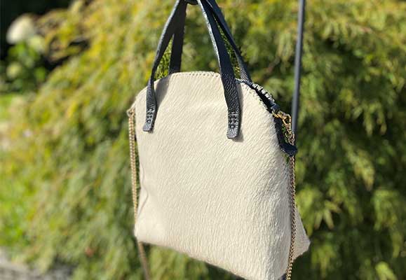 natural white crossbody bag