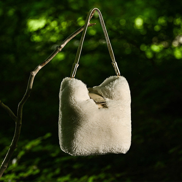 Irish shearling bag